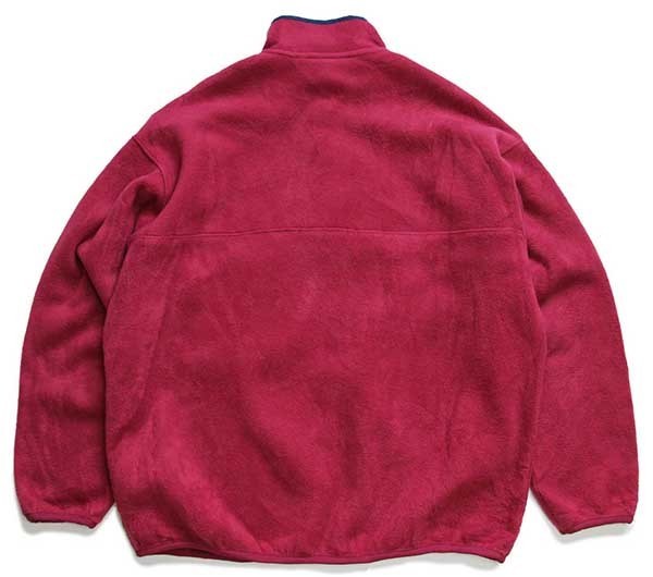90s patagoniaパタゴニア フリース スナップT ワインレッド XL