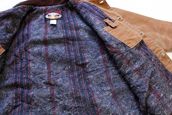 カナダ製 TOUGH DUCK ブランケットライナー ダック地 カバーオール 茶