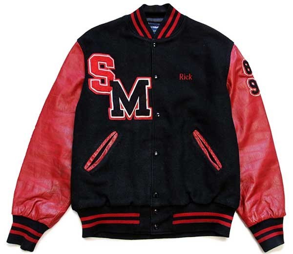 80s USA製 Holloway 刺繍&パッチ付き キルティングライナー メルトン