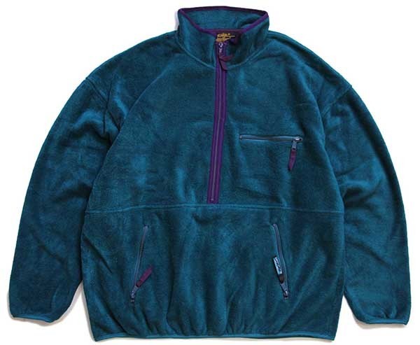 80s USA製 EddieBauerエディーバウアー ハーフジップ プルオーバー