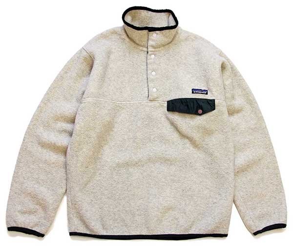 00s patagoniaパタゴニア シンチラ フリース スナップT オートミール S