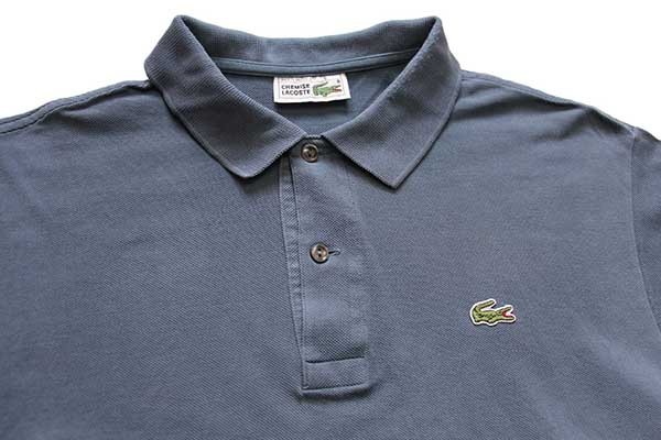 70s フランス製 CHEMISE LACOSTE ラコステ ワンポイント コットン