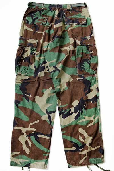 90s 米軍 U.S.ARMY ウッドランドカモ BDU カーゴパンツ M-R☆E
