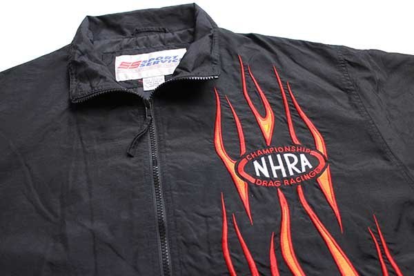 90s NHRA CHAMPIONSHIP DRAG RACING フレイムス 刺繍 ナイロン