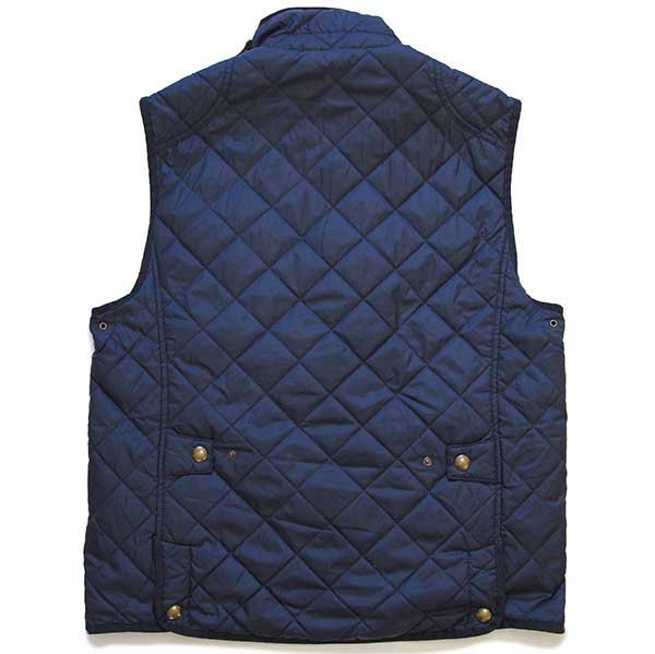 美品 ラルフローレン キルティングベスト ポニー刺繍 XL ネイビー 濃紺