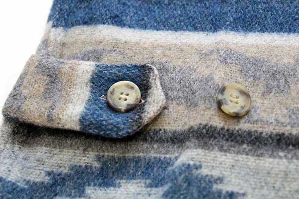 イタリア製 JEANSERIA DEL CORSO ネイティブ柄 ウール ラグベスト L