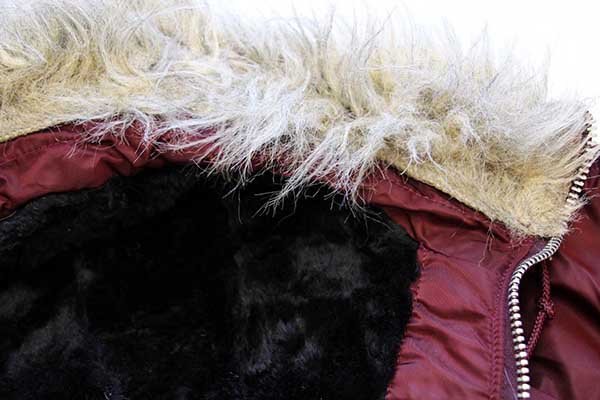 90s USA製 ALPHAアルファ N-3B フライトジャケット ワインレッド M