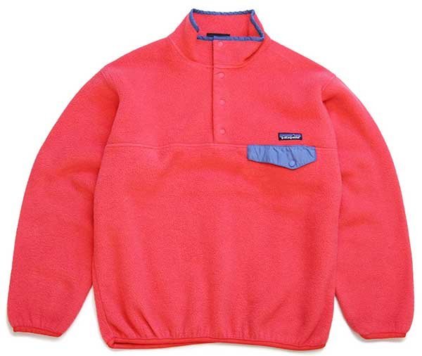 00s patagoniaパタゴニア シンチラ フリース スナップT ピンク M