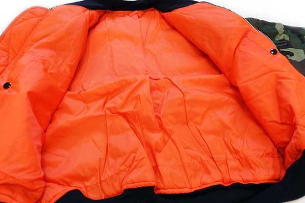 デッドストック☆90s USA製 CORINTH ウッドランドカモ コットン MA-1