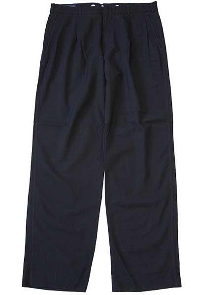 90s USA製 LANDS'ENDランズエンド ツータック スラックス ウールパンツ