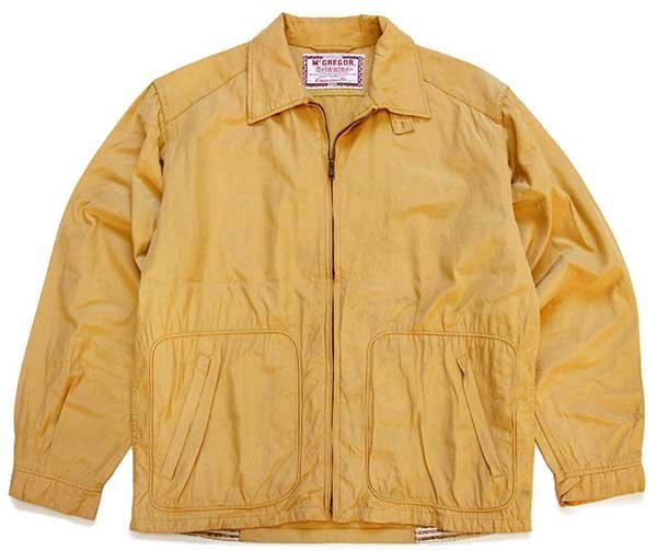 60s USA製 McGREGORマクレガー チンスト付き ドリズラージャケット
