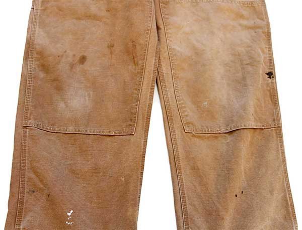 70s USA製 carharttカーハート 山ポケ ダック地 ダブルニー