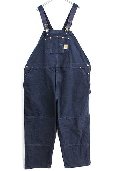 メキシコ製 carharttカーハート ダック地 ダブルニー オーバーオール