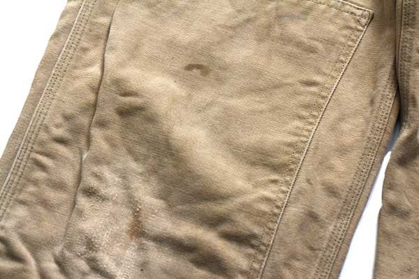 80s carharttカーハート ダック地 ダブルニー オーバーオール 茶