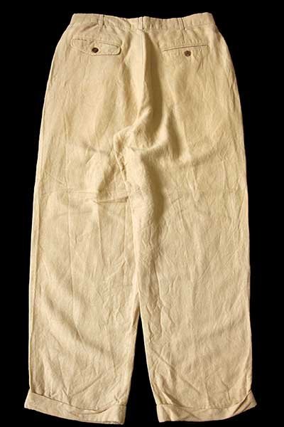 00s PERRY ELLIS PORTFOLIO スリータック スラックス リネン×レーヨン