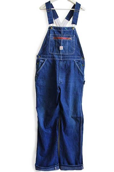 90s USA製 POINTERポインター ローバック デニム オーバーオール w38