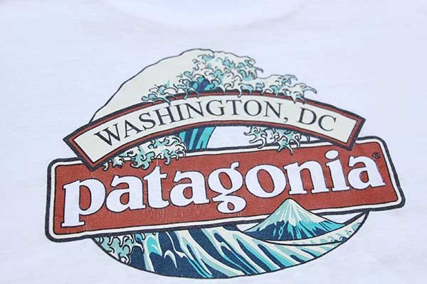 00s patagoniaパタゴニア Beneficial T's WASHINTON,DC 北斎ウェーブ