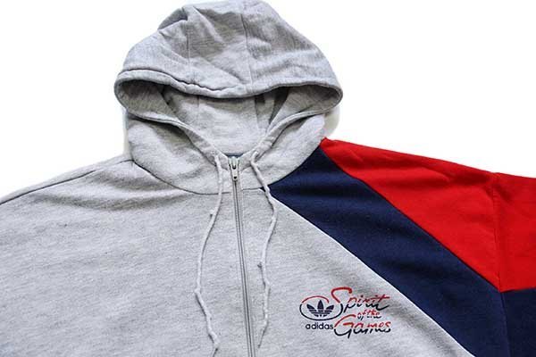 80s adidasアディダス トレフォイル ロゴ Spirit of the Games マルチ