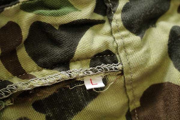 70s UNKNOWN ダックハンターカモ ベイカータイプ コットン