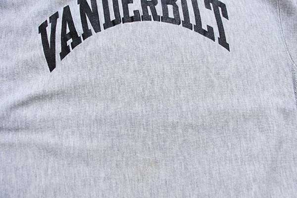 80s USA製 Championチャンピオン VANDERBILT リバースウィーブ