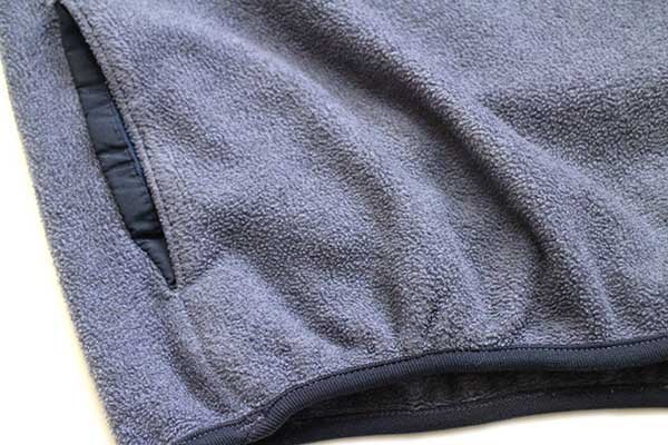 90s L.L.Bean 筆記体ロゴ刺繍 プルオーバー フリース ネイビーグレー