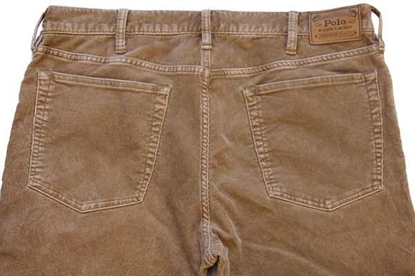 ポロ ラルフローレン ストレッチ コーデュロイパンツ 茶 w36 L34