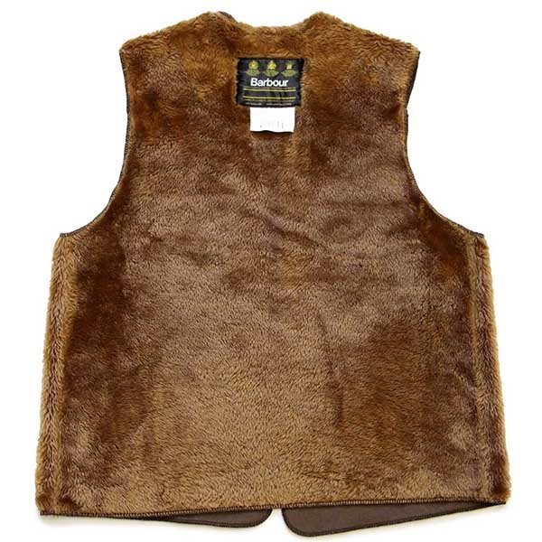 90s 英国製 Barbourバブアー A297 ピンズ付き パイルライナー ボア
