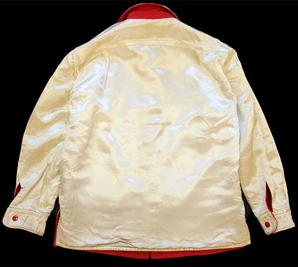 50s インディアン パッチ&チェーン刺繍 リバーシブル メルトン ウール