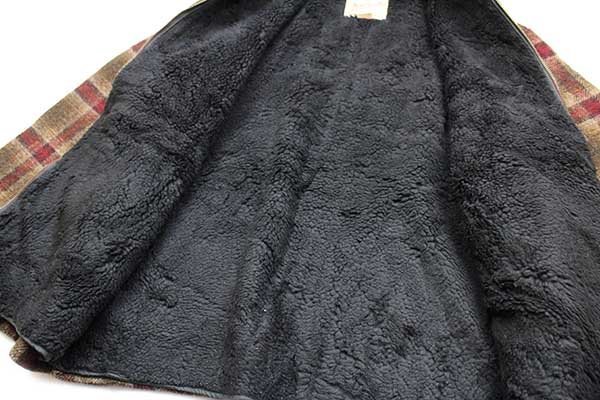 90s USA製 Woolrichウールリッチ オンブレチェック ボアライナー