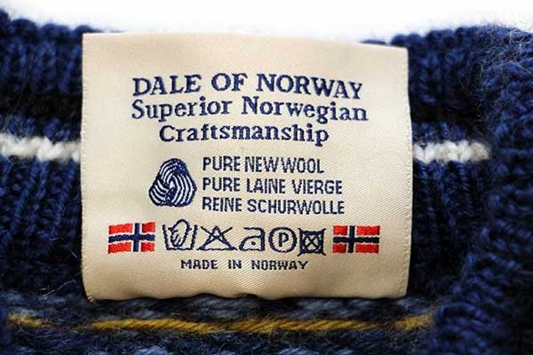 00s ノルウェー製 DALE OF NORWAY 雪柄 ノルディック柄 ウールニット