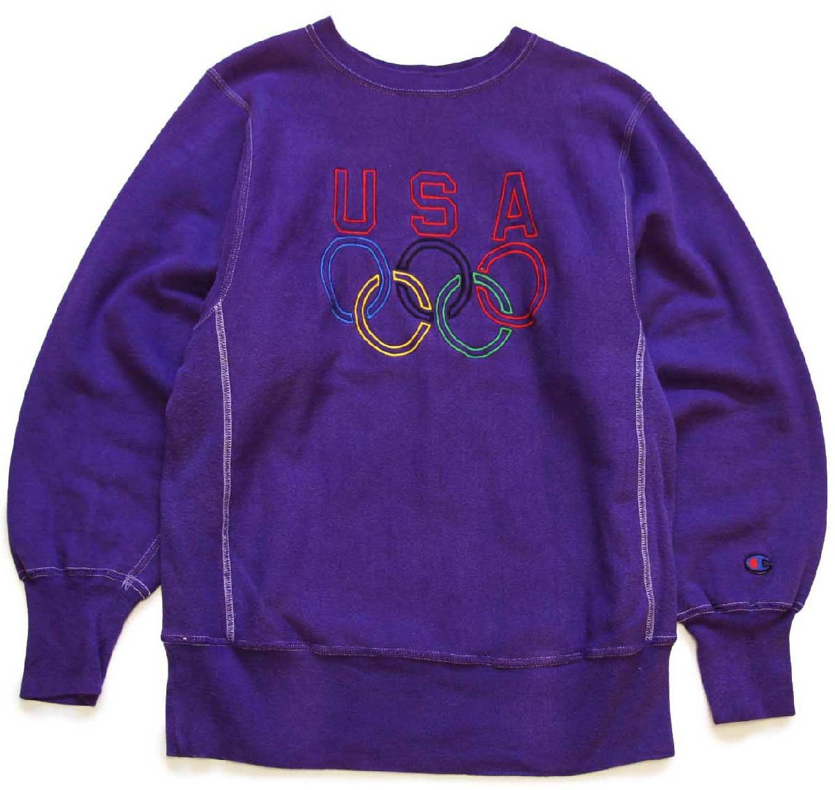 90s メキシコ製 Championチャンピオン USA オリンピック 刺繍 リバース