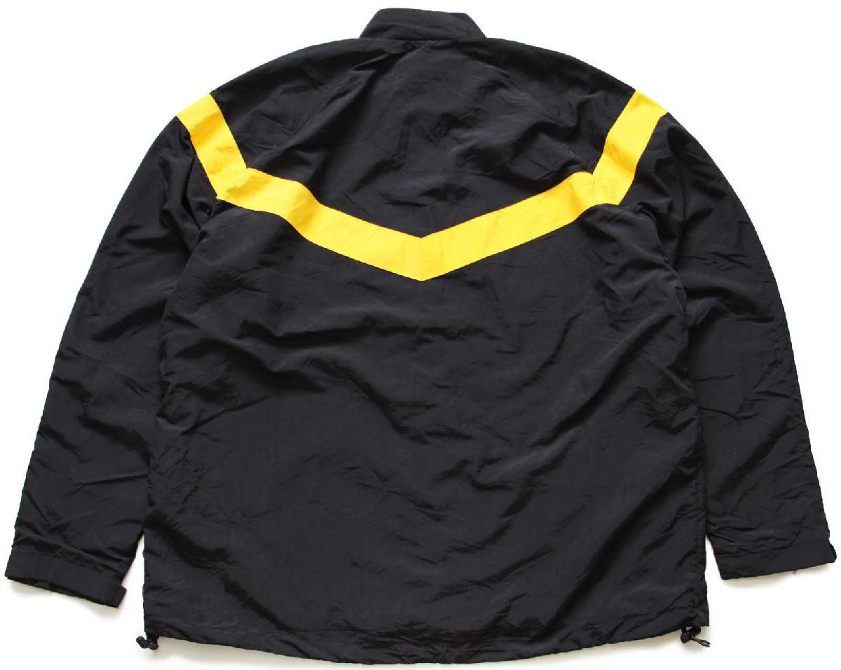 米軍 U.S.ARMY APFU ロゴ刺繍 ナイロンジャケット 黒 XL-L☆IPFU