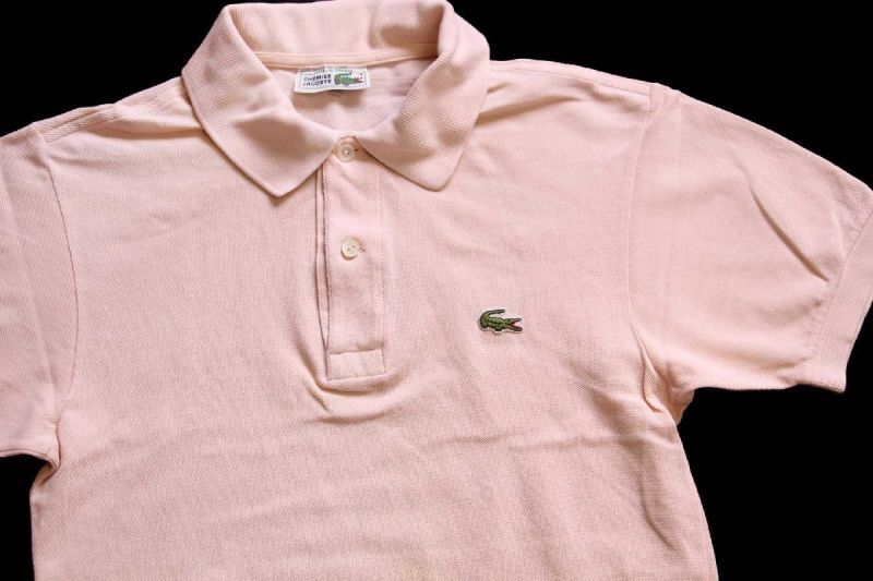 70s フランス製 CHEMISE LACOSTE ラコステ ワンポイント コットン