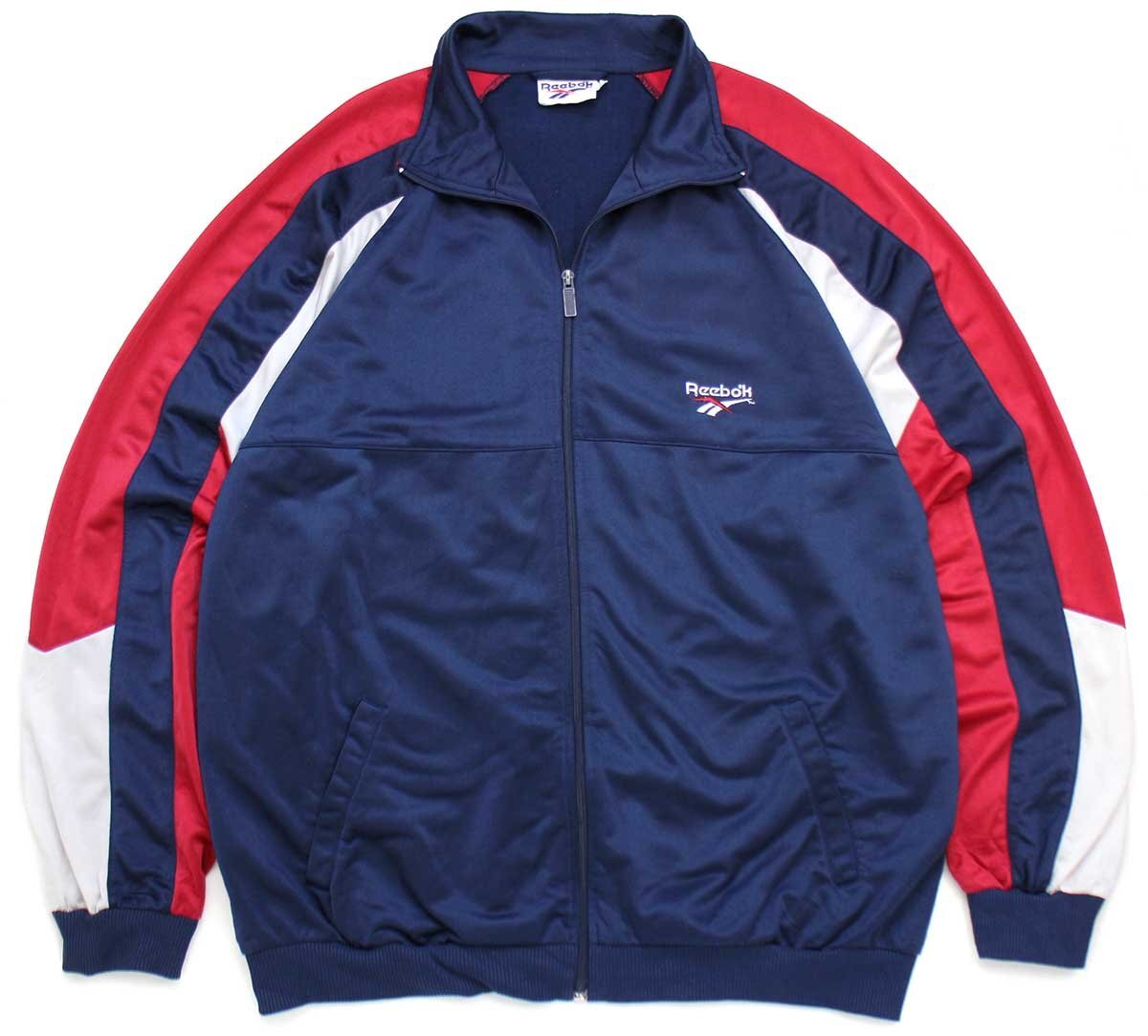 90s Reebokリーボック ロゴ刺繍 マルチカラー 切り替え トラック