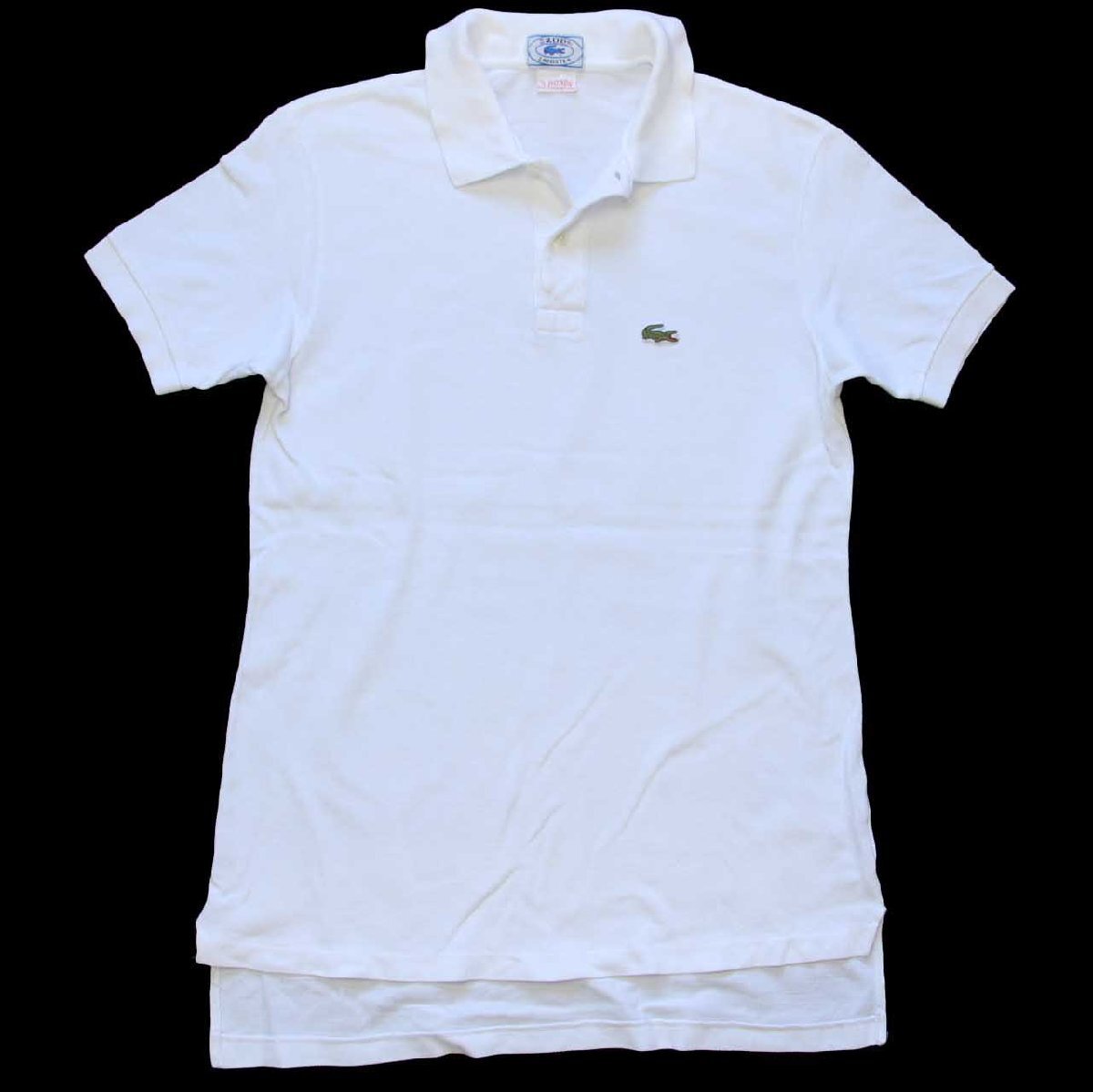 80s IZOD LACOSTE ラコステ ワンポイント コットン 鹿の子 ポロシャツ