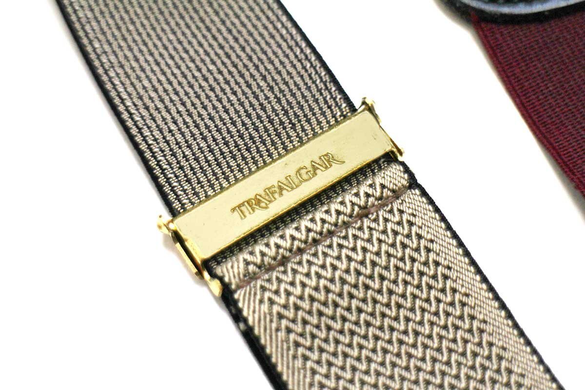TRAFALGAR 織り柄 ボタンタブ式 サスペンダー☆88 - Sixpacjoe Web Shop