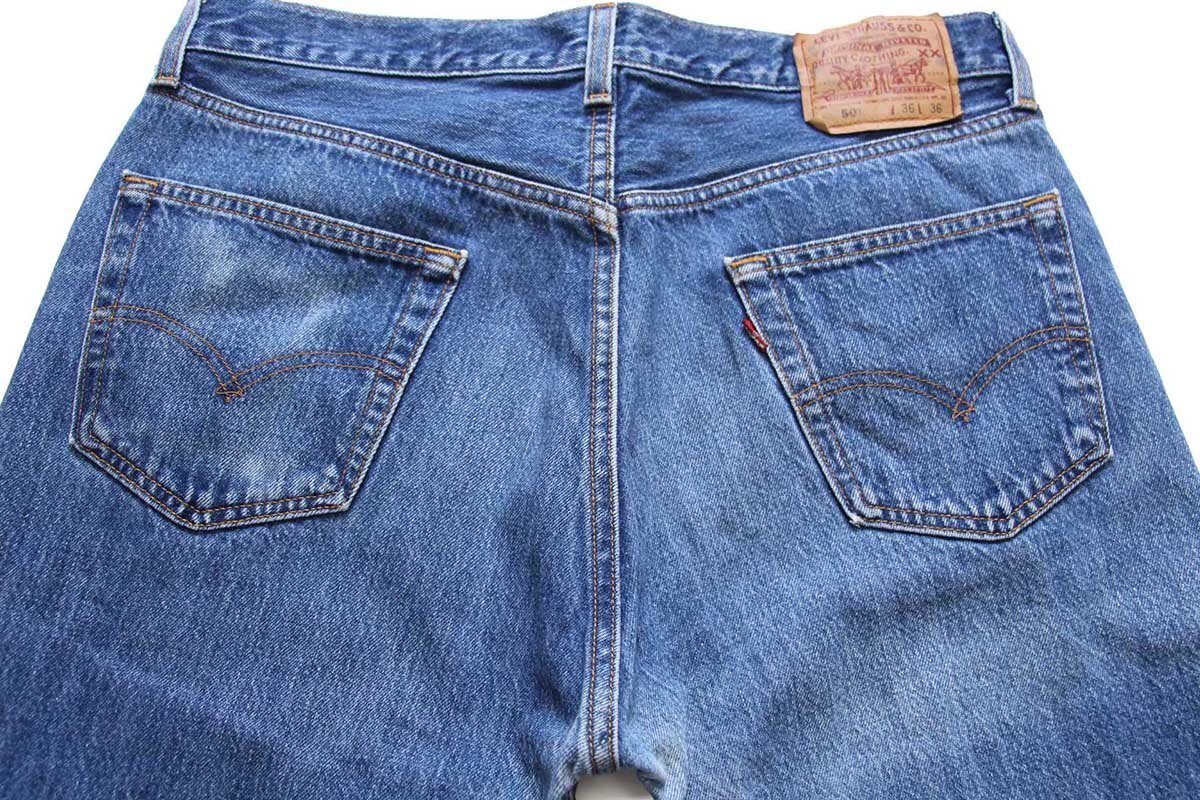 90s USA製 Levi'sリーバイス 501 デニムパンツ W36 L36☆135