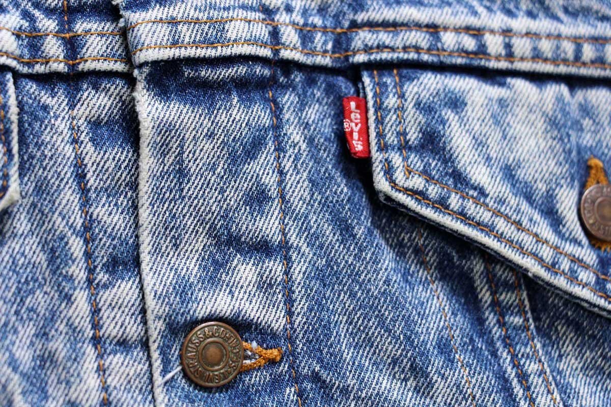 80s USA製 Levi'sリーバイス 57529 チェック ネルライナー ケミカル