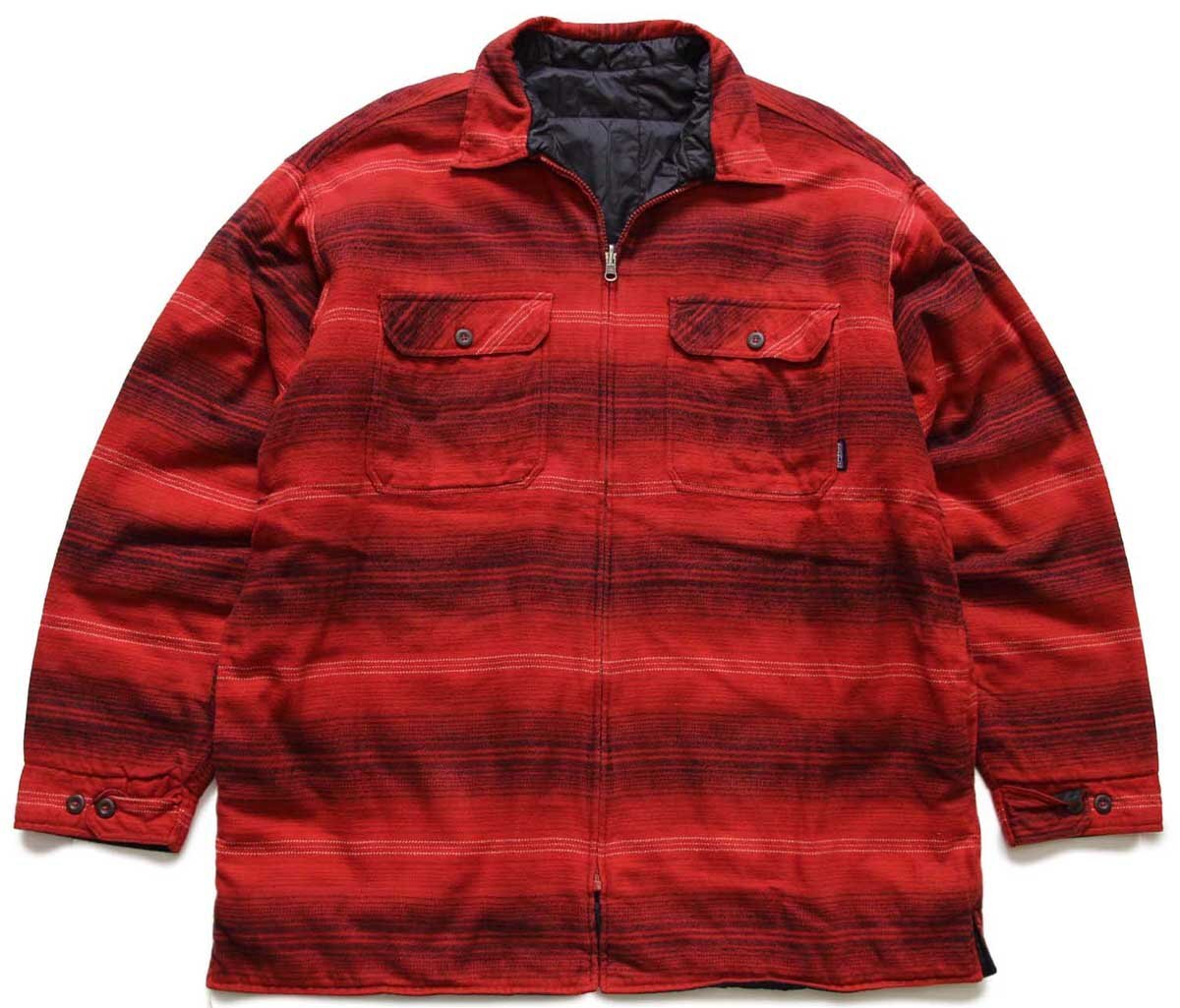 00s ルーマニア製 patagoniaパタゴニア コットン フランネル×ナイロン