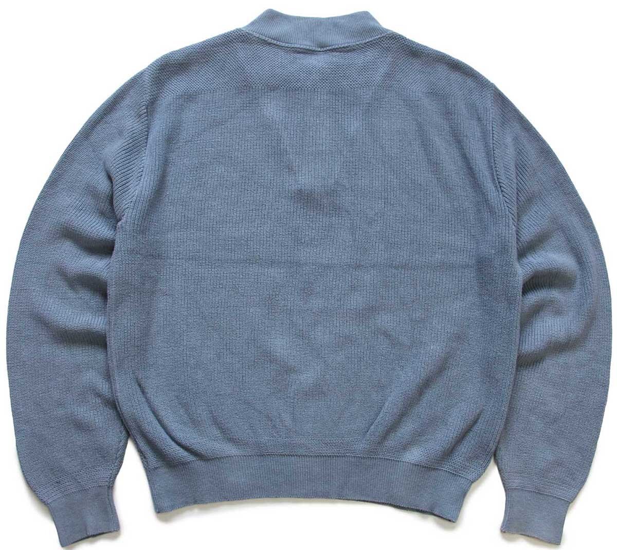 90s USA製 LANDS'ENDランズエンド 5ボタン ヘンリーネック コットン