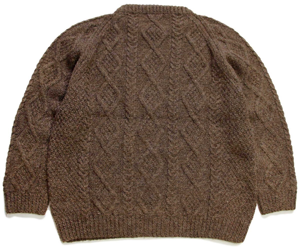 アイルランド製 Quill's ケーブル編み ウール ハンドニット セーター