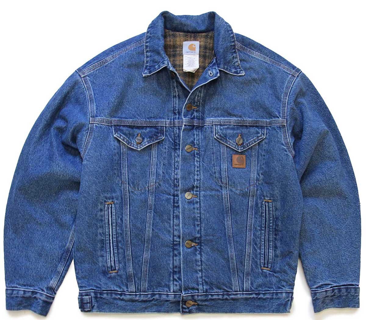 00s USA製 carharttカーハート ブランケットライナー デニムジャケット