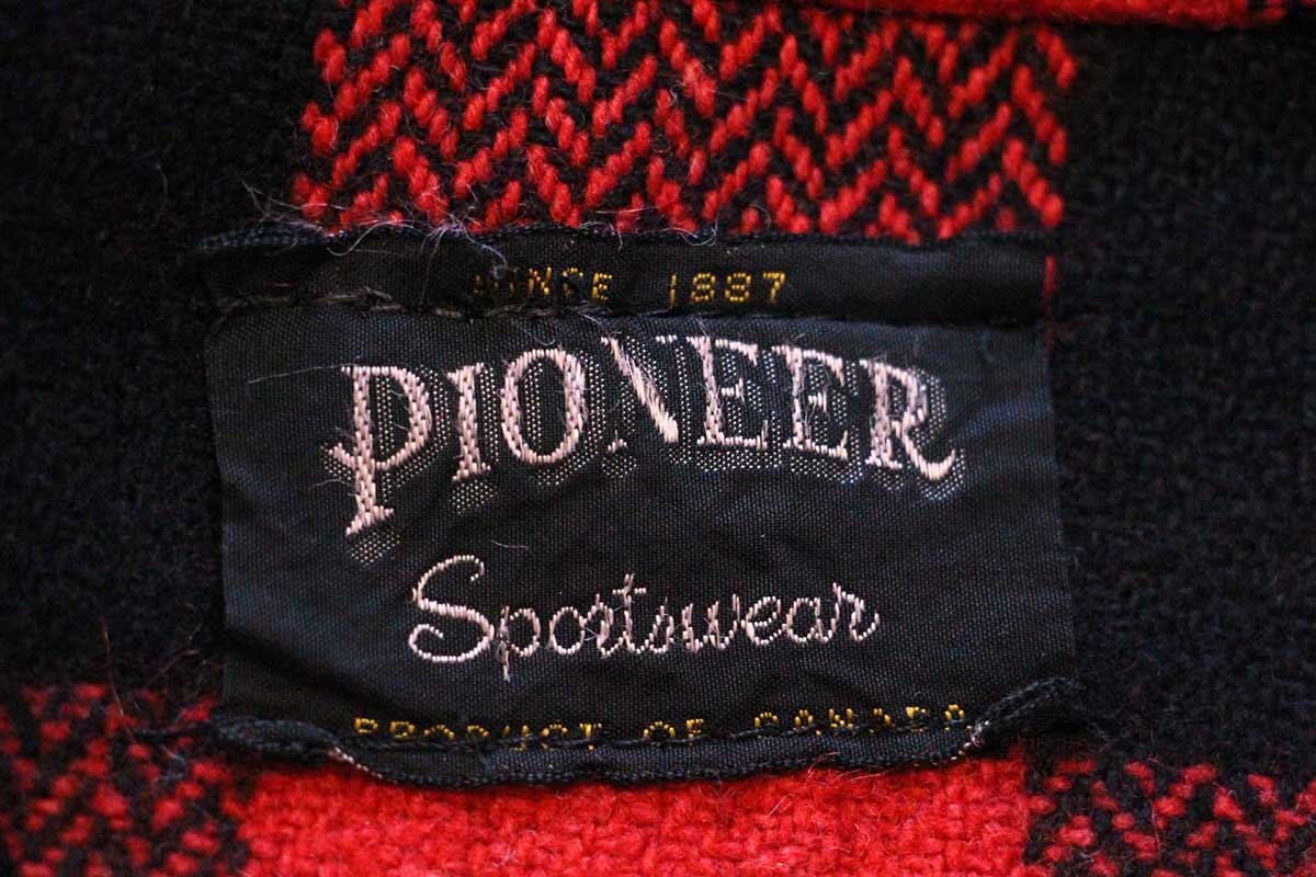60s カナダ製 PIONEER バッファローチェック マッキーノ ウール
