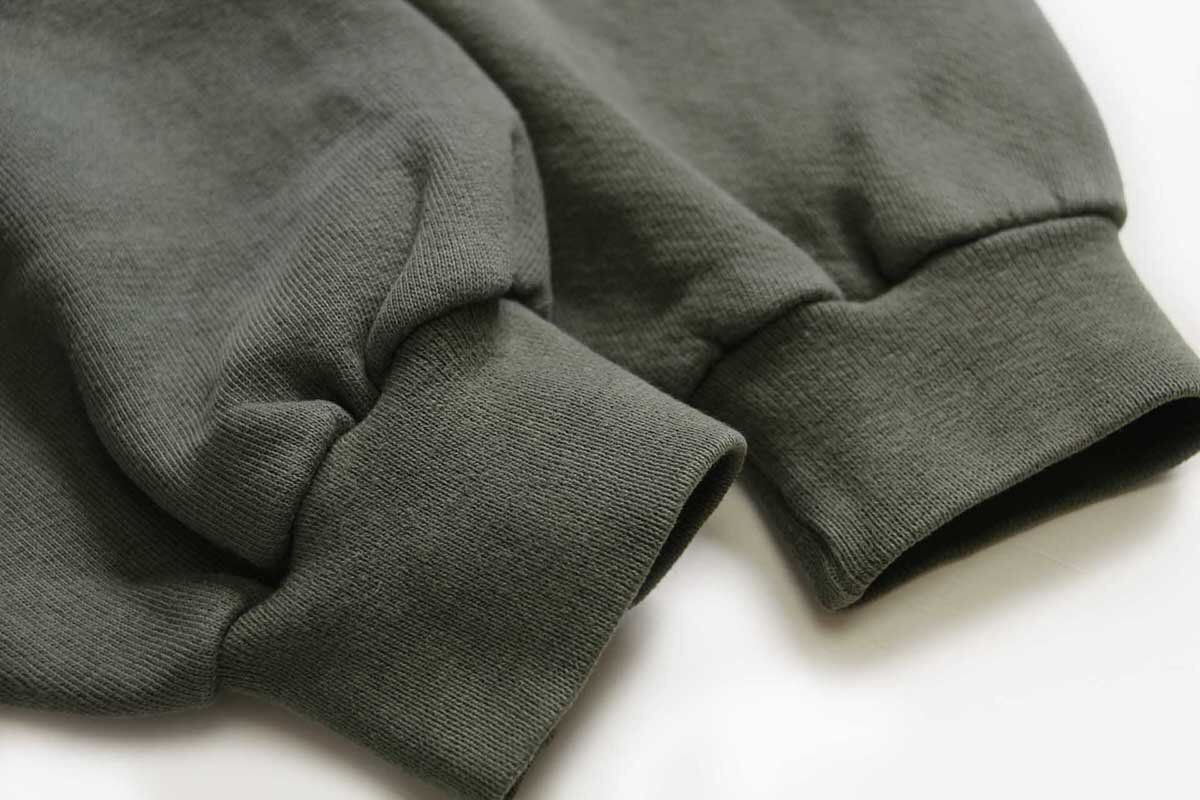 90s USA製 RUSSELLラッセル 無地 前V スウェット 薄緑 M☆ブランク