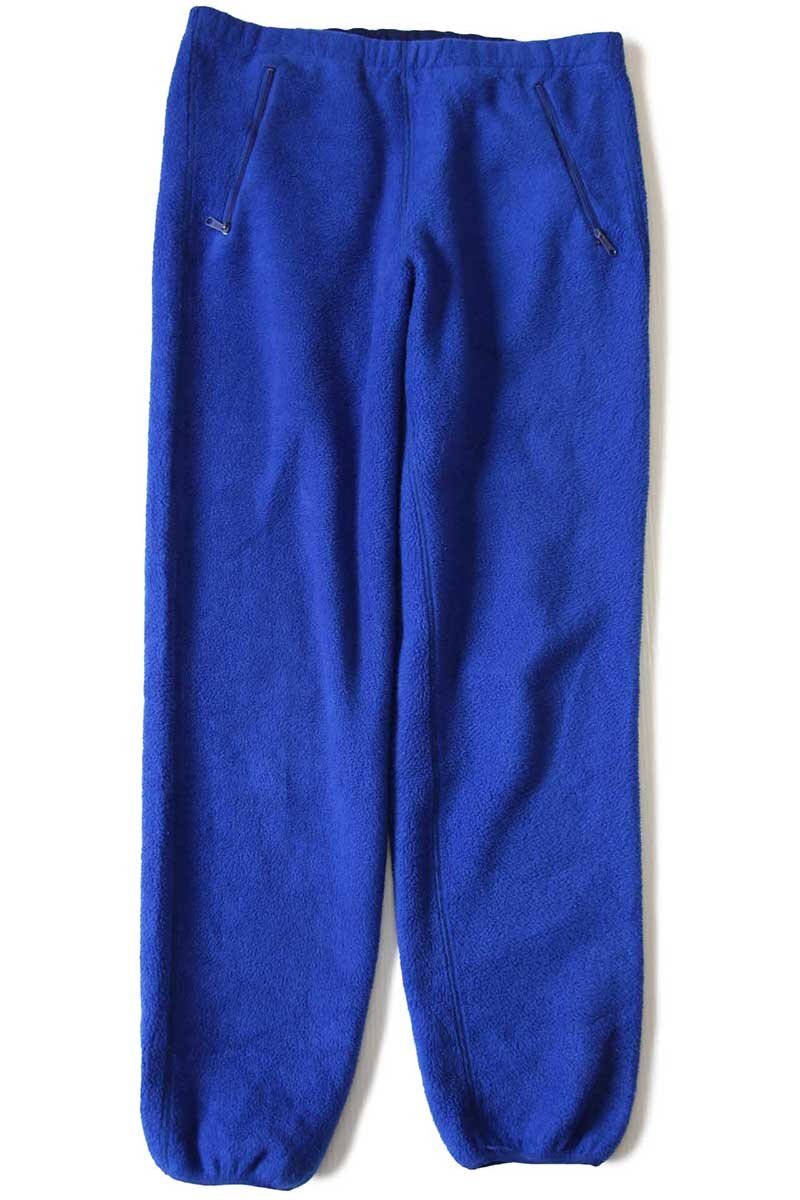 80s USA製 patagoniaパタゴニア フリースパンツ 青 M - Sixpacjoe Web Shop