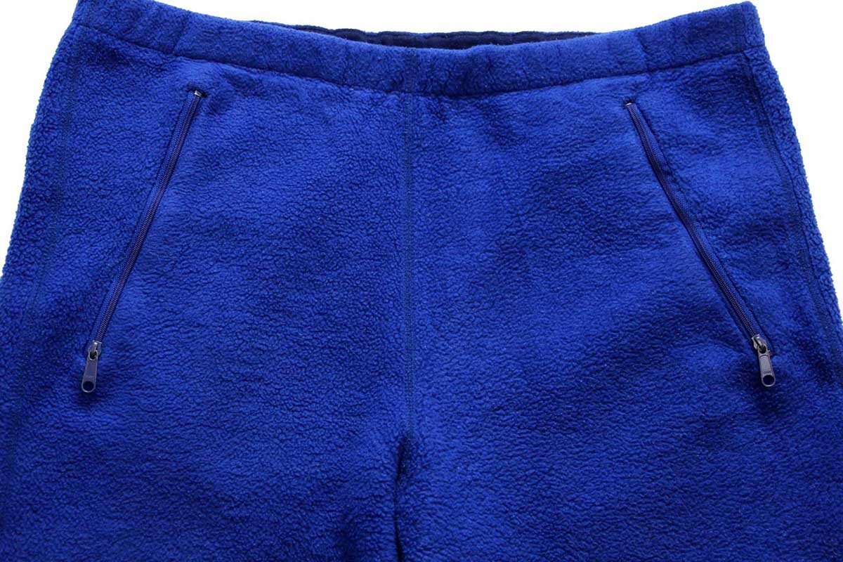 80s USA製 patagoniaパタゴニア フリースパンツ 青 M - Sixpacjoe Web Shop