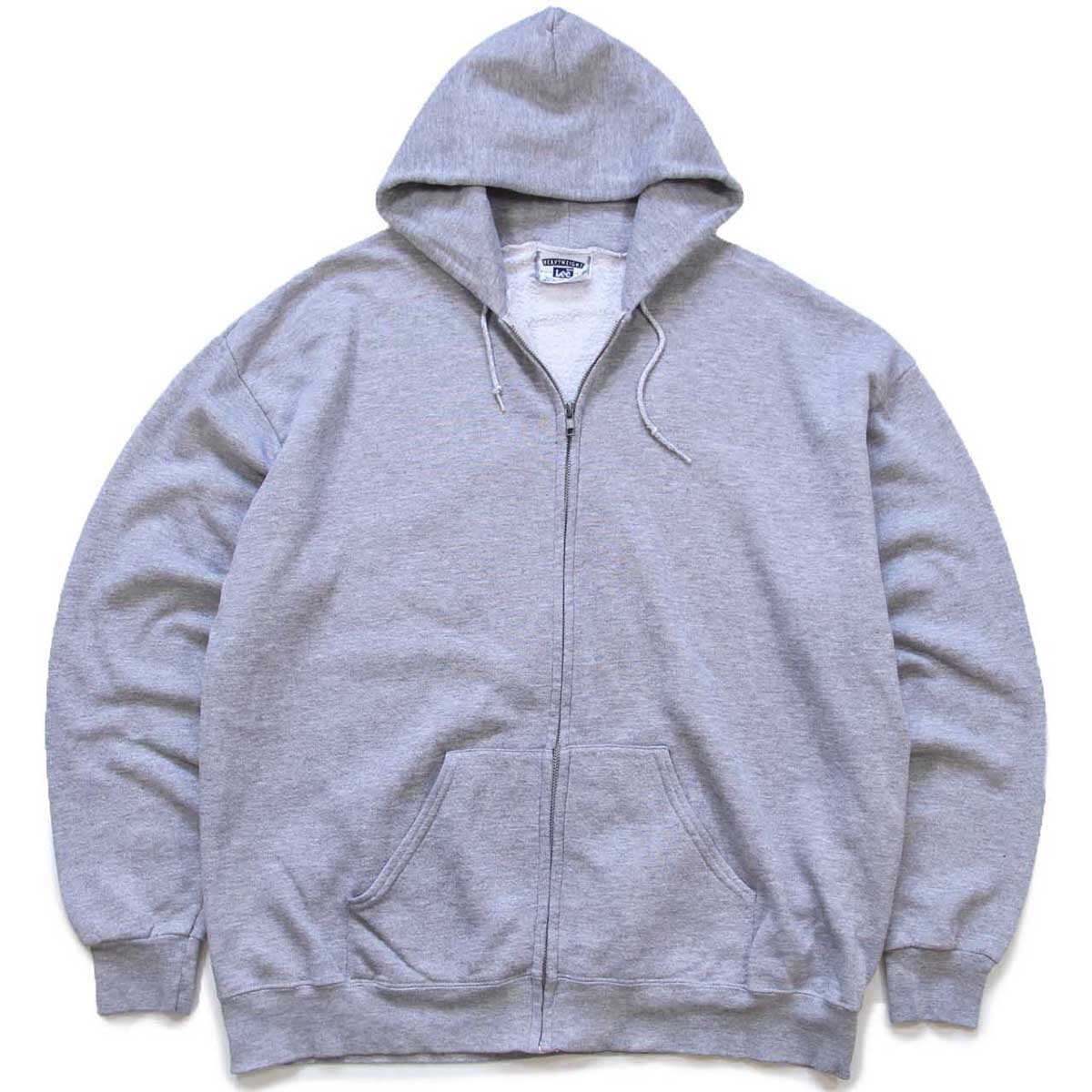 90s メキシコ製 Leeリー 無地 スウェット ジップパーカー 杢グレー XL