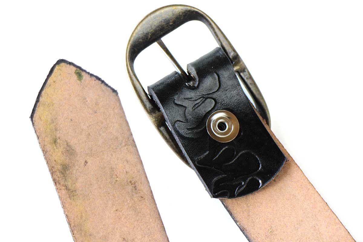 新品☆USA製 BRACKNEY LEATHER WORKS フレイムス 型押し ペイント