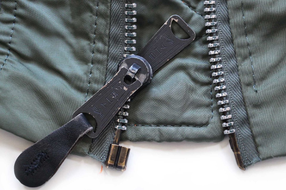 90s USA製 ALPHAアルファ MA-1 フライトジャケット オリーブ M