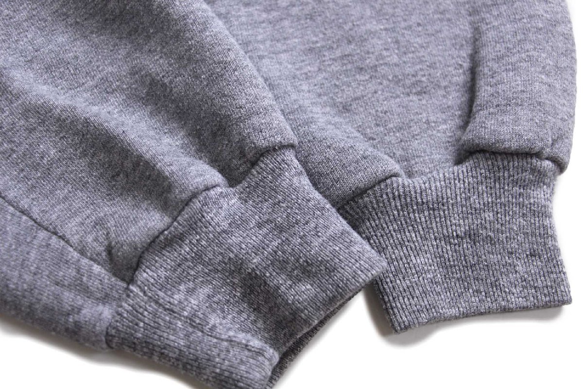 80s USA製 JERZEES BY RUSSELLラッセル 無地 スウェット 杢グレー M